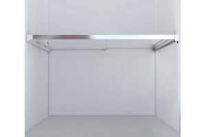 Душевая дверь в нишу Vincea Lugano VDS-1L130CL-1 130 см, профиль хром - 3