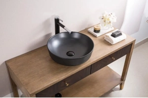 Накладная раковина BelBagno 41 см черный матовый (BB1315-H301) - 2