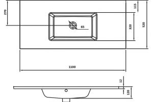 Раковина-столешница Armadi Art NeoArt 110 черный - 3