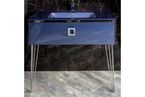 Тумба под раковину Armadi Art Lucido 100 синий - 2