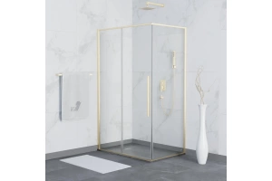 Душевой уголок RGW Stilvoll SV-42G 100x80 профиль золото стекло прозрачное - 2
