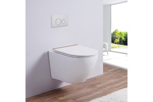 Унитаз подвесной Esbano Amapola белый, с сиденьем микролифт (ESUPAMAPNDPW)