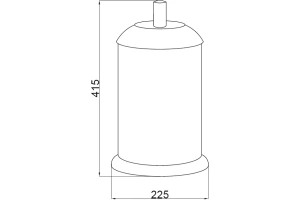 Ведро для мусора Boheme Murano crystal золотое глянцевое - 2