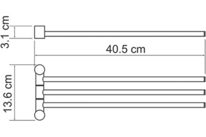 Полотенцедержатель Wasserkraft K-1633 - 3