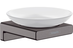 Мыльница Hansgrohe AddStoris 41746340 шлифованный черный хром
