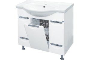 Мебель для ванной Misty Жасмин 85 белая эмаль - 2