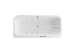 Ванна акриловая Excellent Arana Smart 180х85 с гидромассажем белый - бронза