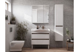 Комплект мебели Aquaton Нортон 80 белый глянец