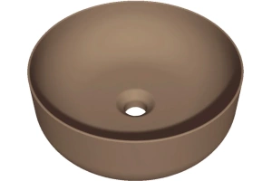 Раковина накладная Kerasan Nolita 40 коричневый матовый (534488)