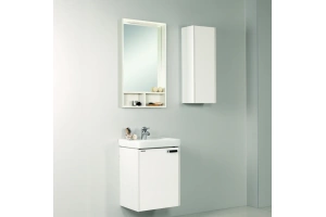 Шкаф подвесной Aquaton Йорк 30 белый-светлое дерево - 3