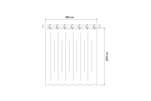 Штора для ванной комнаты - 2