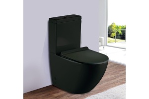 Унитаз-компакт Esbano Ripoll с сиденьем микролифт, черный матовый (ESUNRIPOCMB)