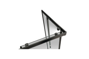 Душевой угол Royal Bath BP 120x80 R профиль черный стекло прозрачное - 3