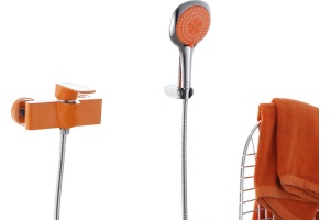 Смеситель для душа D&K Berlin оранжевый, хром (DA1433113) - 3