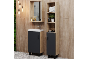 Комплект мебели Onika Тимбер 45 серый матовый, дуб сонома (104509)