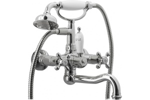 Смеситель для ванны Boheme Tradizionale хром с керамической ручкой