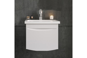 Тумба с раковиной Бриклаер Вега 50 белая