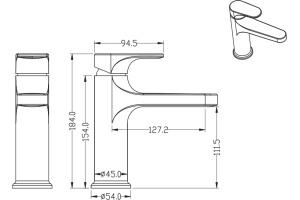Смеситель Boheme Spectre 451-Gm для раковины, gunmetal - 2