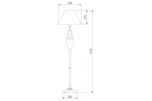 Торшер Eurosvet Majorka 009/1T RDM (янтарь) - 2