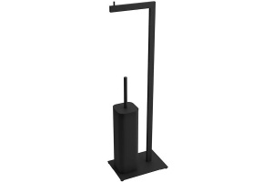 Ершик для унитаза напольный Excellent Riko черный матовый