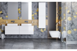 Шкаф-пенал Excellent Finli 40 белый глянцевый - 3