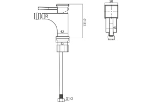 Смеситель BelBagno Mille MIL BD CRM для биде - 2