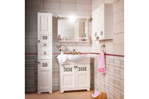 Мебель для ванной Бриклаер Кантри 80 бежевый дуб