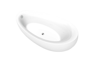 Акриловая ванна Black&White Swan 180х90 белая - 3