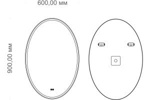 Зеркало Art&Max Palermo 60 - 2
