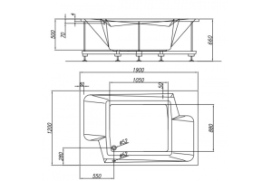 Акриловая ванна Kolpa San Nabucco 190х120 белая - 3