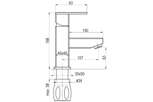 Смеситель для раковины Rav Slezak Loira золото - 3