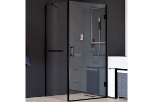 Душевой уголок RGW Hotel HO-045-1B 90х90 профиль черный стекло прозрачное