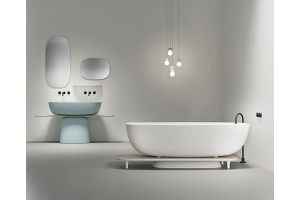 Ванна из литьевого мрамора Kolpa San Milo 174х75 бежево-белая - 3