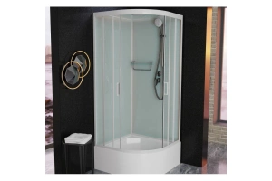 Душевая кабина Frank 90х90 белая стекло прозрачное - 2