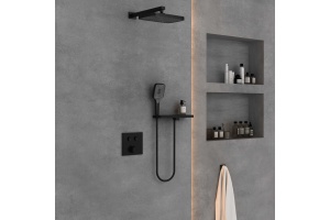 Душевой комплект Vincea с термостатом черный матовый - 3