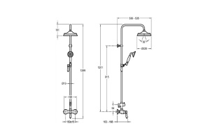 Душевая стойка Jacob Delafon Louise E24368-CP - 3