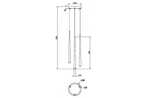 Подвесной светильник Maytoni Cascade MOD132PL-L36BSK1 - 2