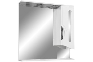 Зеркало-шкаф Stella Polar Сильва 80 R с подсветкой белый