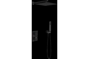 Душевой комплект встраиваемый Vincea черный матовый