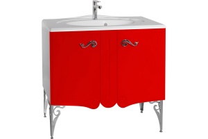 Тумба для комплекта Bellezza Эстель 80 красная