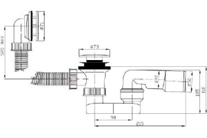 Слив-перелив Plastbrno EVK0150 - 2