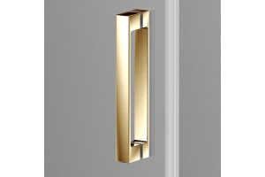 Душевой уголок Vincea Alpha 120х90 профиль брашированное золото стекло прозрачное - 2