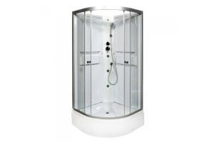 Душевая кабина Deto L 100х100 хром (L510NLED)