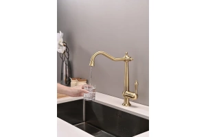 Смеситель для кухни Paulmark Retro бронза - 3