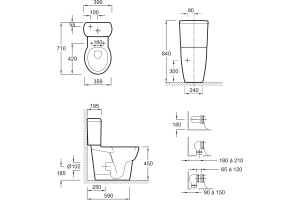 Унитаз-компакт Jacob Delafon Ove 19967W - 3