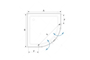 Душевой уголок RGW Stilvoll 06325388-14 80x80x200 профиль черный - 3