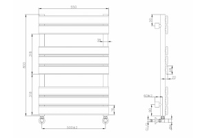 Полотенцесушитель водяной Boheme Venturo хром - 3