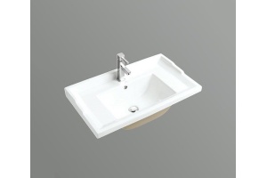 Раковина встраиваемая CeramaLux N 82.5 см белый (NYJ840-80) - 2