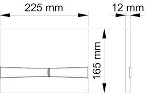 Кнопка смыва Berges Wasserhaus Novum F2 хром, матовый - 3