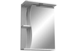 Зеркало-шкаф Polar Волна Верея 55 R с подсветкой белый